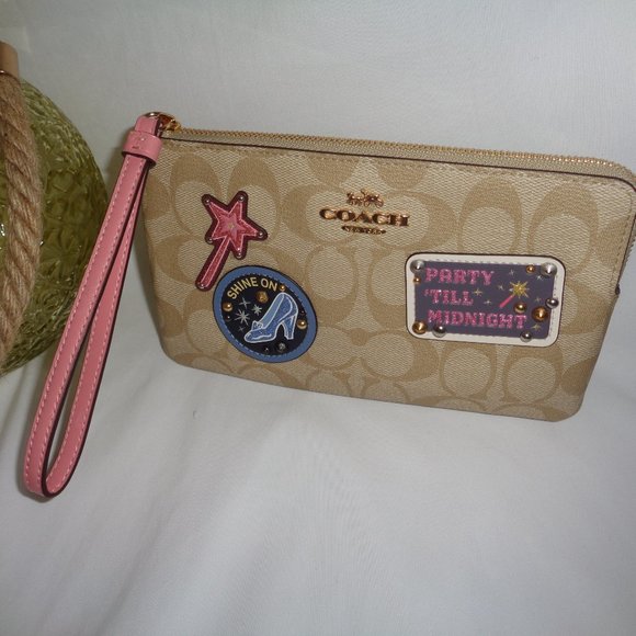 Coach C3358 Signature Disney X Corner Zip Wristlet - Picture 2 of 7